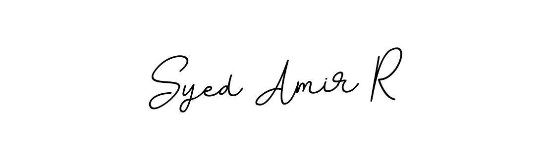 This is the best signature style for the Syed Amir R name. Also you like these signature font (BallpointsItalic-DORy9). Mix name signature. Syed Amir R signature style 11 images and pictures png