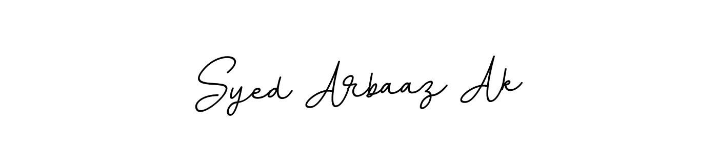 Design your own signature with our free online signature maker. With this signature software, you can create a handwritten (BallpointsItalic-DORy9) signature for name Syed Arbaaz Ak. Syed Arbaaz Ak signature style 11 images and pictures png