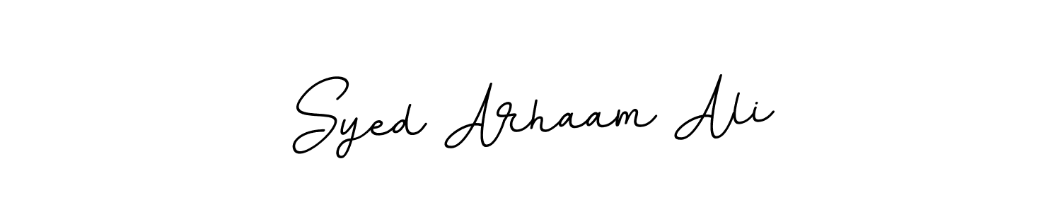 It looks lik you need a new signature style for name Syed Arhaam Ali. Design unique handwritten (BallpointsItalic-DORy9) signature with our free signature maker in just a few clicks. Syed Arhaam Ali signature style 11 images and pictures png