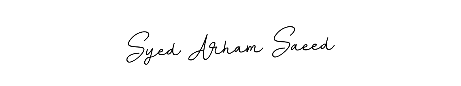 How to Draw Syed Arham Saeed signature style? BallpointsItalic-DORy9 is a latest design signature styles for name Syed Arham Saeed. Syed Arham Saeed signature style 11 images and pictures png