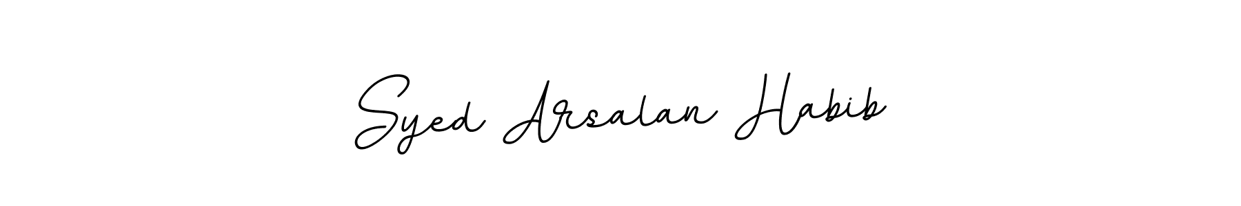 Design your own signature with our free online signature maker. With this signature software, you can create a handwritten (BallpointsItalic-DORy9) signature for name Syed Arsalan Habib. Syed Arsalan Habib signature style 11 images and pictures png