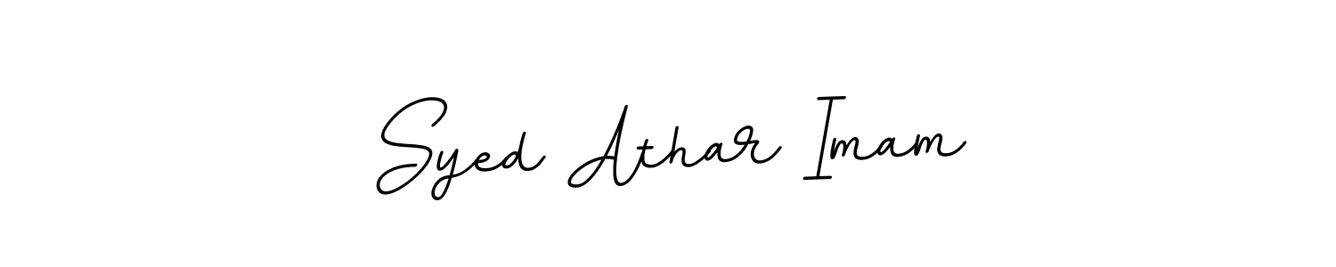 How to make Syed Athar Imam name signature. Use BallpointsItalic-DORy9 style for creating short signs online. This is the latest handwritten sign. Syed Athar Imam signature style 11 images and pictures png