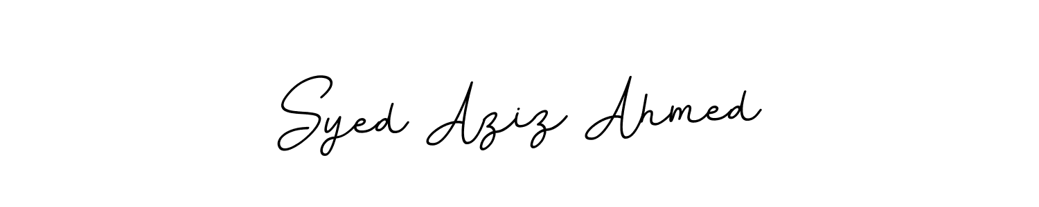 Design your own signature with our free online signature maker. With this signature software, you can create a handwritten (BallpointsItalic-DORy9) signature for name Syed Aziz Ahmed. Syed Aziz Ahmed signature style 11 images and pictures png