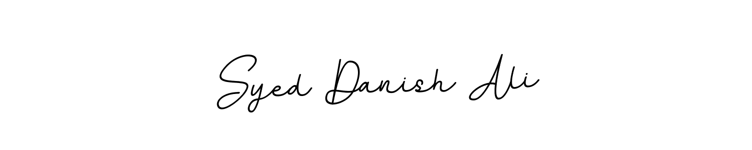 Use a signature maker to create a handwritten signature online. With this signature software, you can design (BallpointsItalic-DORy9) your own signature for name Syed Danish Ali. Syed Danish Ali signature style 11 images and pictures png