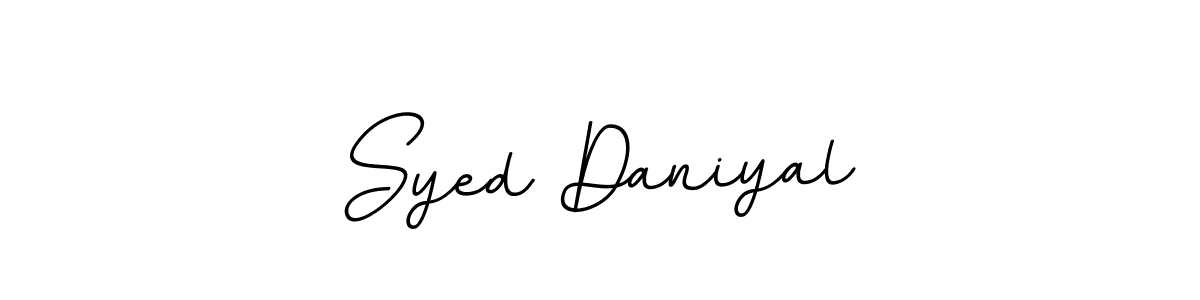 Design your own signature with our free online signature maker. With this signature software, you can create a handwritten (BallpointsItalic-DORy9) signature for name Syed Daniyal. Syed Daniyal signature style 11 images and pictures png