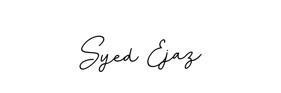 You should practise on your own different ways (BallpointsItalic-DORy9) to write your name (Syed Ejaz) in signature. don't let someone else do it for you. Syed Ejaz signature style 11 images and pictures png