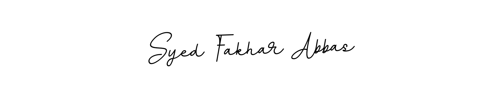 How to make Syed Fakhar Abbas name signature. Use BallpointsItalic-DORy9 style for creating short signs online. This is the latest handwritten sign. Syed Fakhar Abbas signature style 11 images and pictures png