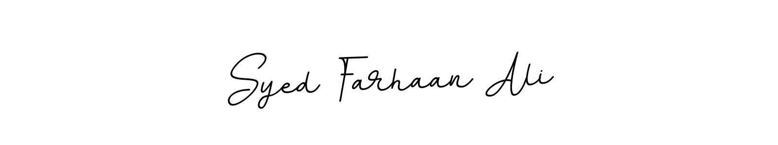 if you are searching for the best signature style for your name Syed Farhaan Ali. so please give up your signature search. here we have designed multiple signature styles  using BallpointsItalic-DORy9. Syed Farhaan Ali signature style 11 images and pictures png