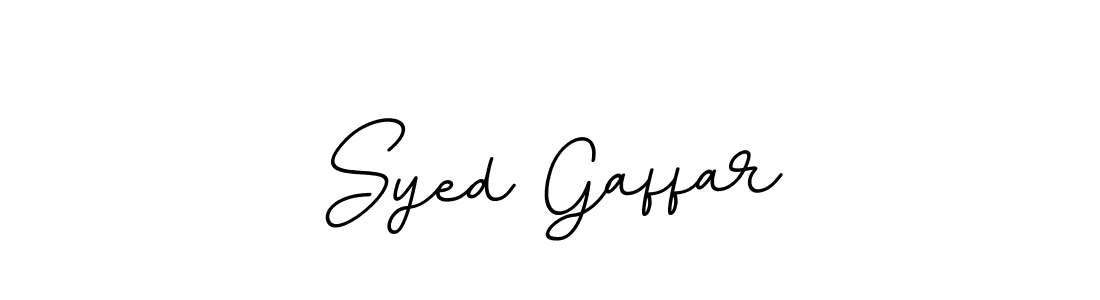 Use a signature maker to create a handwritten signature online. With this signature software, you can design (BallpointsItalic-DORy9) your own signature for name Syed Gaffar. Syed Gaffar signature style 11 images and pictures png