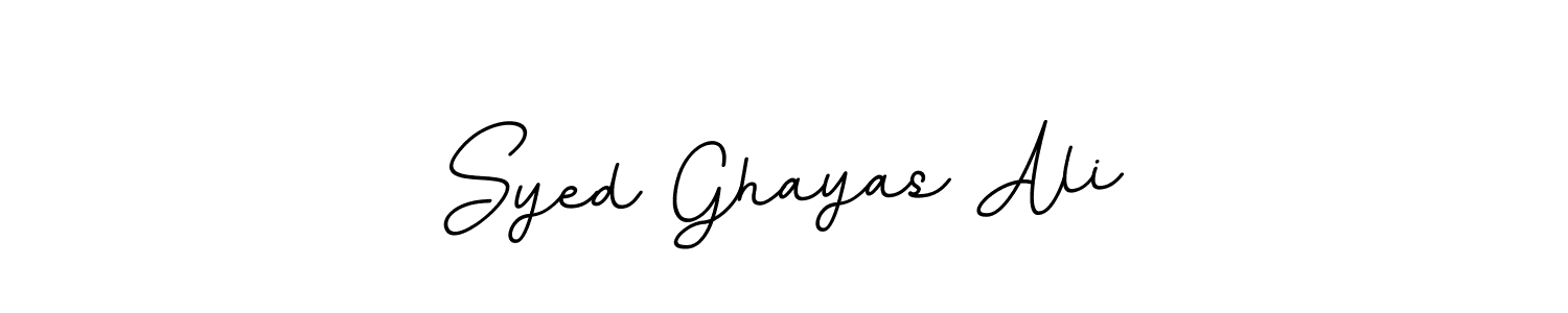The best way (BallpointsItalic-DORy9) to make a short signature is to pick only two or three words in your name. The name Syed Ghayas Ali include a total of six letters. For converting this name. Syed Ghayas Ali signature style 11 images and pictures png