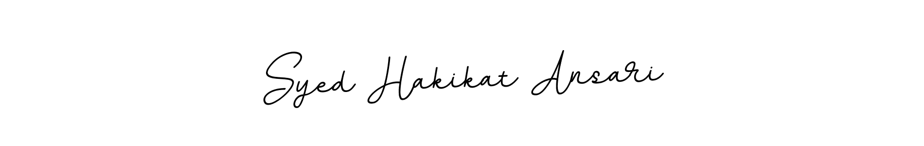 The best way (BallpointsItalic-DORy9) to make a short signature is to pick only two or three words in your name. The name Syed Hakikat Ansari include a total of six letters. For converting this name. Syed Hakikat Ansari signature style 11 images and pictures png