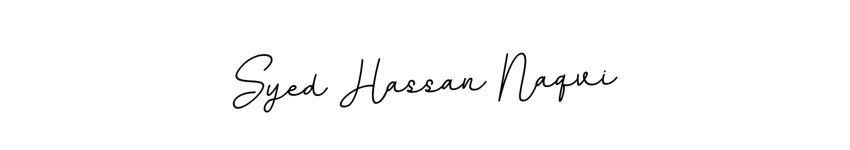 Create a beautiful signature design for name Syed Hassan Naqvi. With this signature (BallpointsItalic-DORy9) fonts, you can make a handwritten signature for free. Syed Hassan Naqvi signature style 11 images and pictures png