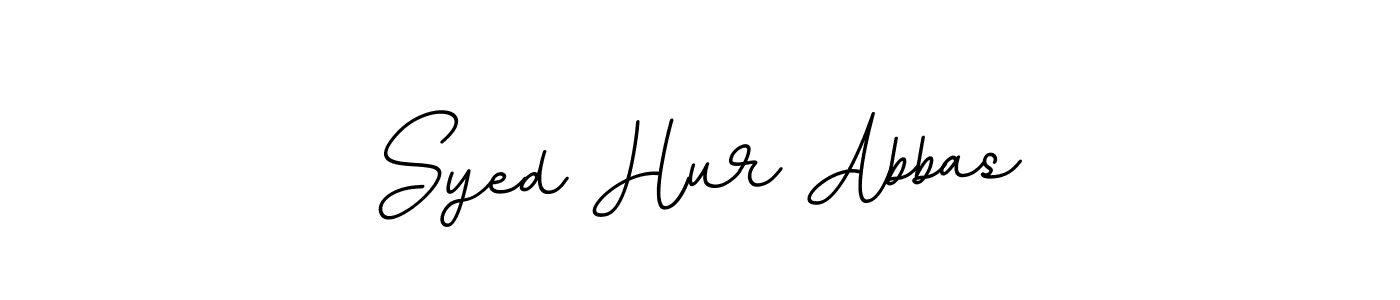 Syed Hur Abbas stylish signature style. Best Handwritten Sign (BallpointsItalic-DORy9) for my name. Handwritten Signature Collection Ideas for my name Syed Hur Abbas. Syed Hur Abbas signature style 11 images and pictures png