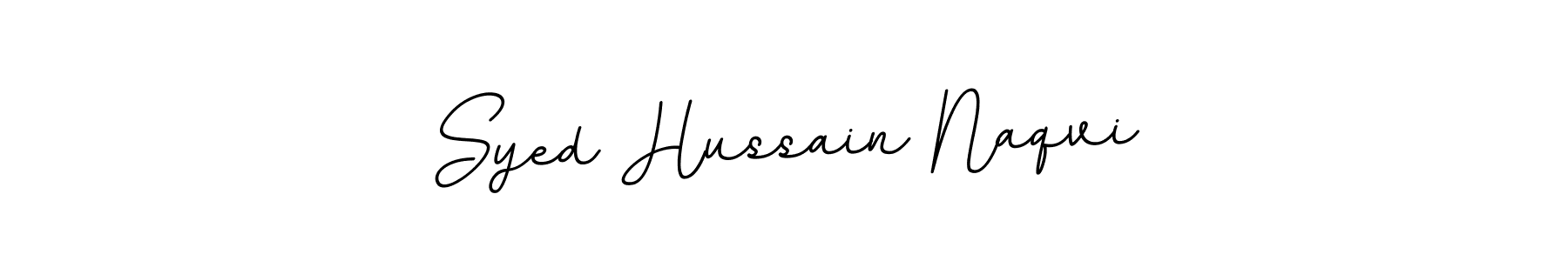 How to make Syed Hussain Naqvi name signature. Use BallpointsItalic-DORy9 style for creating short signs online. This is the latest handwritten sign. Syed Hussain Naqvi signature style 11 images and pictures png