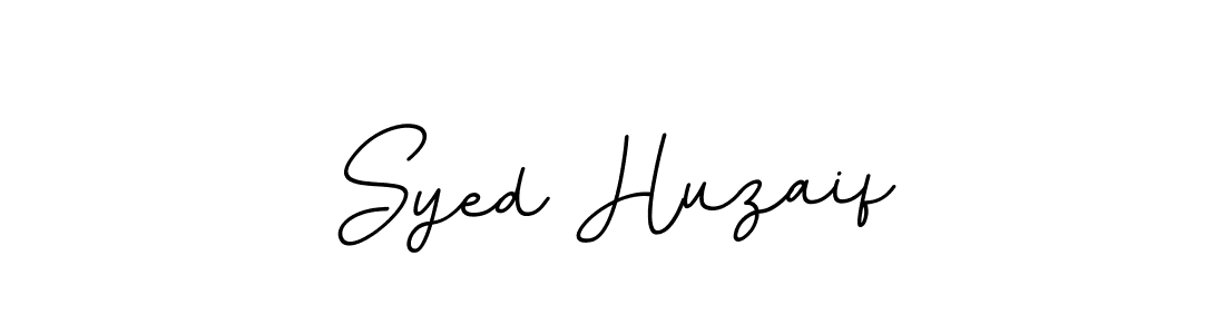 Use a signature maker to create a handwritten signature online. With this signature software, you can design (BallpointsItalic-DORy9) your own signature for name Syed Huzaif. Syed Huzaif signature style 11 images and pictures png