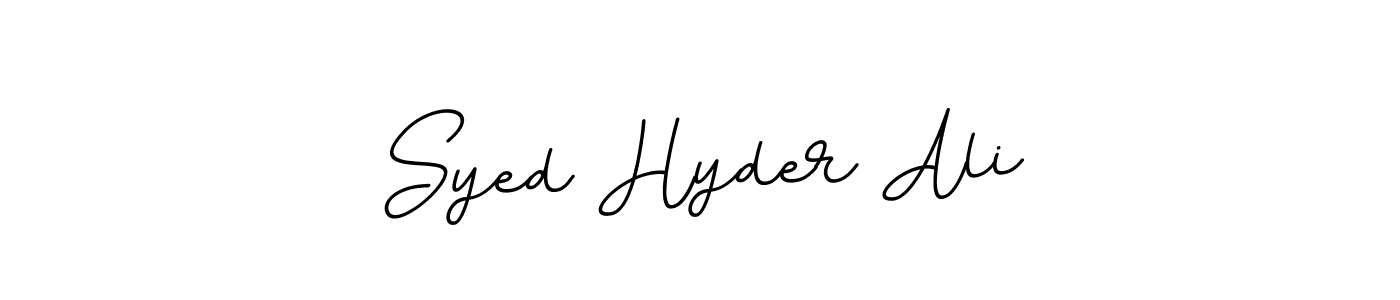 It looks lik you need a new signature style for name Syed Hyder Ali. Design unique handwritten (BallpointsItalic-DORy9) signature with our free signature maker in just a few clicks. Syed Hyder Ali signature style 11 images and pictures png