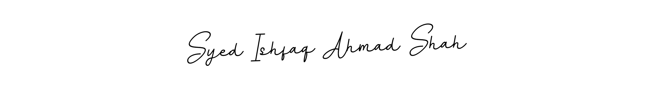 Create a beautiful signature design for name Syed Ishfaq Ahmad Shah. With this signature (BallpointsItalic-DORy9) fonts, you can make a handwritten signature for free. Syed Ishfaq Ahmad Shah signature style 11 images and pictures png