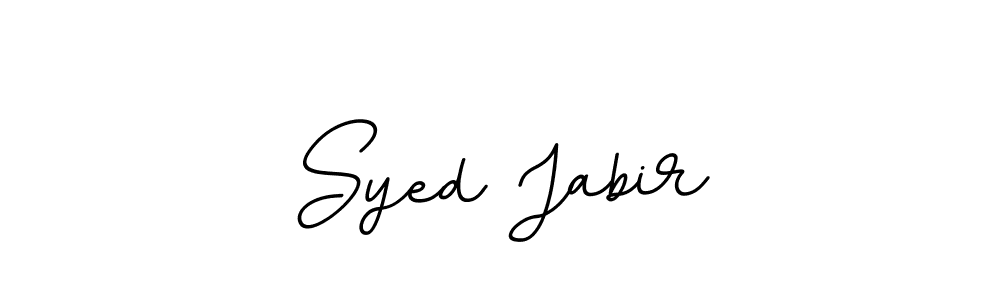 Design your own signature with our free online signature maker. With this signature software, you can create a handwritten (BallpointsItalic-DORy9) signature for name Syed Jabir. Syed Jabir signature style 11 images and pictures png