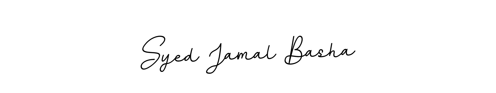 Use a signature maker to create a handwritten signature online. With this signature software, you can design (BallpointsItalic-DORy9) your own signature for name Syed Jamal Basha. Syed Jamal Basha signature style 11 images and pictures png