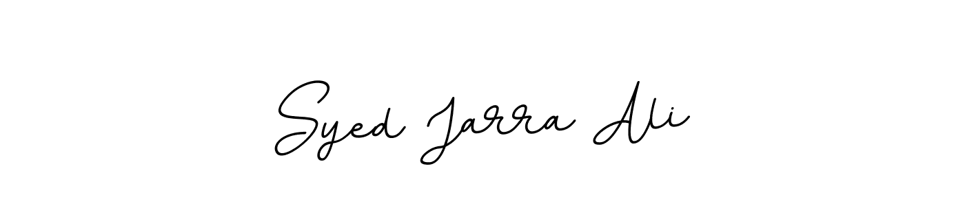 You should practise on your own different ways (BallpointsItalic-DORy9) to write your name (Syed Jarra Ali) in signature. don't let someone else do it for you. Syed Jarra Ali signature style 11 images and pictures png