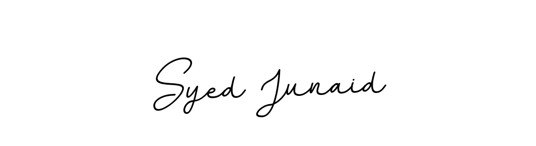 This is the best signature style for the Syed Junaid name. Also you like these signature font (BallpointsItalic-DORy9). Mix name signature. Syed Junaid signature style 11 images and pictures png