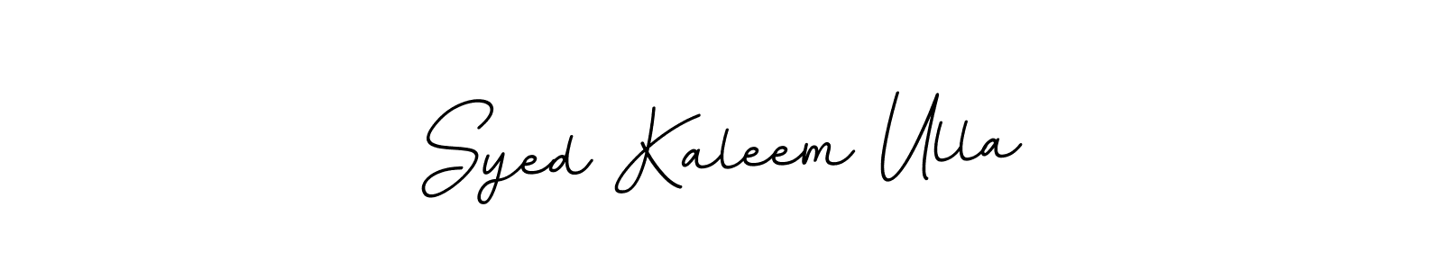 Design your own signature with our free online signature maker. With this signature software, you can create a handwritten (BallpointsItalic-DORy9) signature for name Syed Kaleem Ulla. Syed Kaleem Ulla signature style 11 images and pictures png