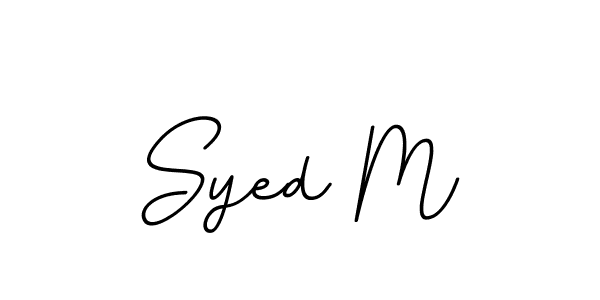 Use a signature maker to create a handwritten signature online. With this signature software, you can design (BallpointsItalic-DORy9) your own signature for name Syed M. Syed M signature style 11 images and pictures png