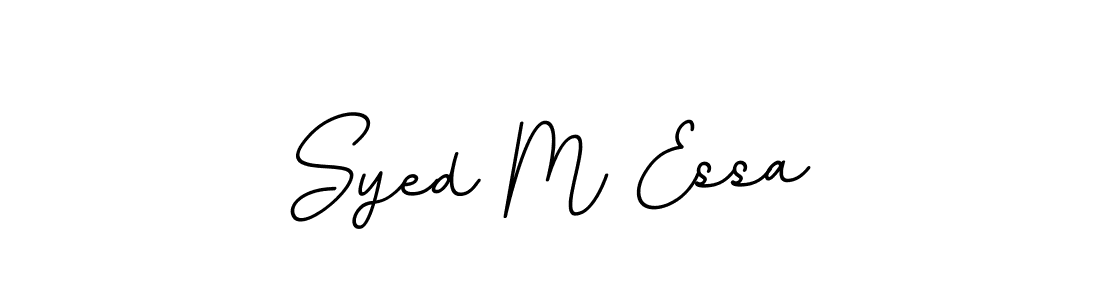 Make a beautiful signature design for name Syed M Essa. With this signature (BallpointsItalic-DORy9) style, you can create a handwritten signature for free. Syed M Essa signature style 11 images and pictures png