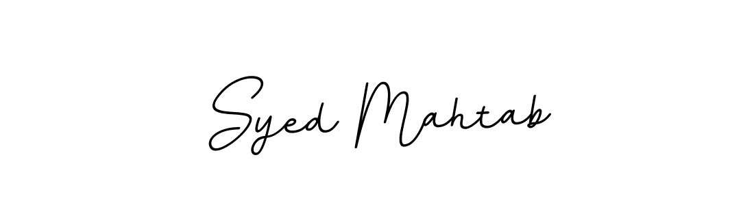 Use a signature maker to create a handwritten signature online. With this signature software, you can design (BallpointsItalic-DORy9) your own signature for name Syed Mahtab. Syed Mahtab signature style 11 images and pictures png