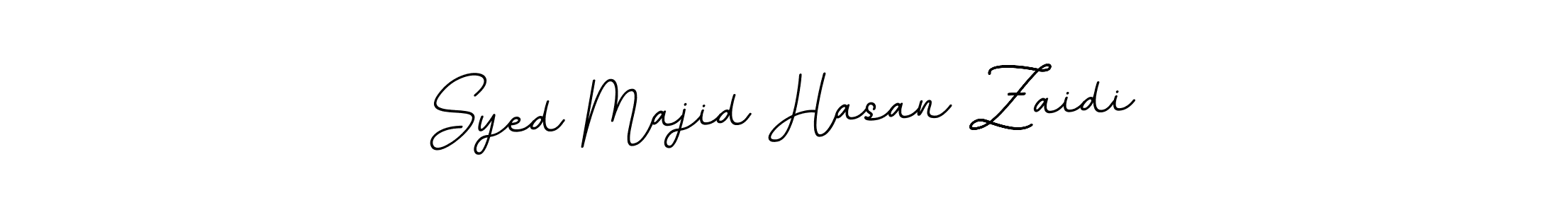 Use a signature maker to create a handwritten signature online. With this signature software, you can design (BallpointsItalic-DORy9) your own signature for name Syed Majid Hasan Zaidi. Syed Majid Hasan Zaidi signature style 11 images and pictures png
