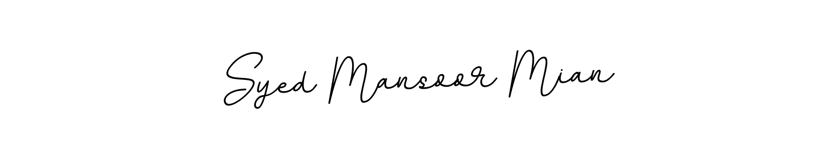 The best way (BallpointsItalic-DORy9) to make a short signature is to pick only two or three words in your name. The name Syed Mansoor Mian include a total of six letters. For converting this name. Syed Mansoor Mian signature style 11 images and pictures png