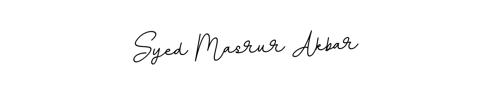 Design your own signature with our free online signature maker. With this signature software, you can create a handwritten (BallpointsItalic-DORy9) signature for name Syed Masrur Akbar. Syed Masrur Akbar signature style 11 images and pictures png