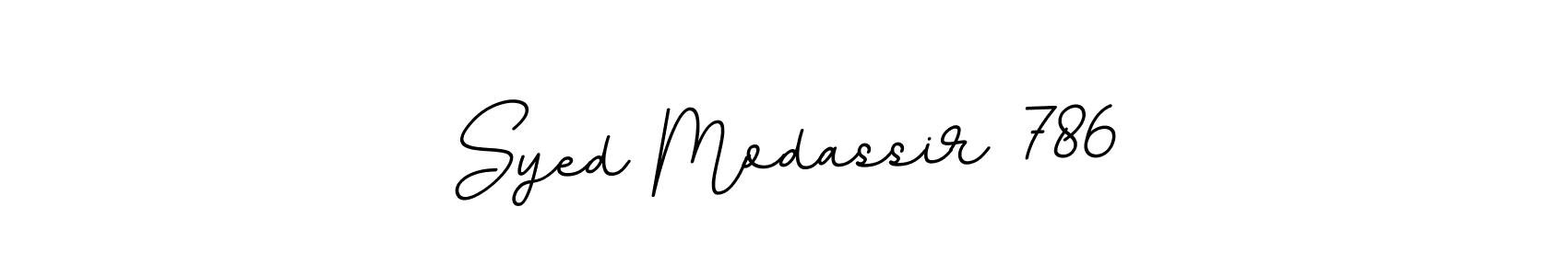 Make a beautiful signature design for name Syed Modassir 786. With this signature (BallpointsItalic-DORy9) style, you can create a handwritten signature for free. Syed Modassir 786 signature style 11 images and pictures png