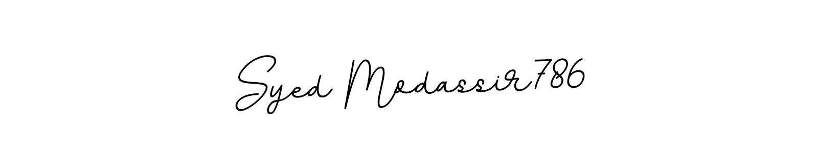 Create a beautiful signature design for name Syed Modassir786. With this signature (BallpointsItalic-DORy9) fonts, you can make a handwritten signature for free. Syed Modassir786 signature style 11 images and pictures png