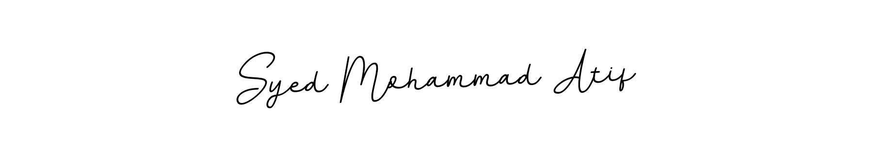 How to make Syed Mohammad Atif name signature. Use BallpointsItalic-DORy9 style for creating short signs online. This is the latest handwritten sign. Syed Mohammad Atif signature style 11 images and pictures png