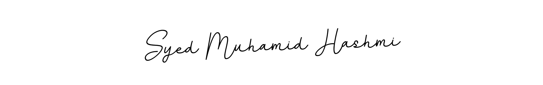 It looks lik you need a new signature style for name Syed Muhamid Hashmi. Design unique handwritten (BallpointsItalic-DORy9) signature with our free signature maker in just a few clicks. Syed Muhamid Hashmi signature style 11 images and pictures png