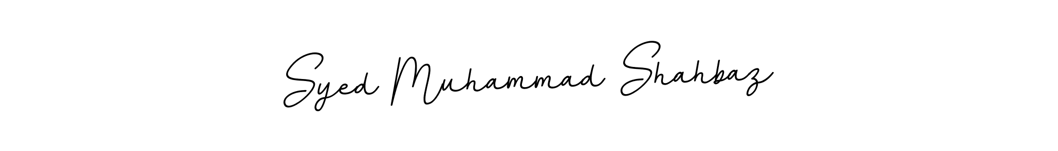 Make a beautiful signature design for name Syed Muhammad Shahbaz. With this signature (BallpointsItalic-DORy9) style, you can create a handwritten signature for free. Syed Muhammad Shahbaz signature style 11 images and pictures png