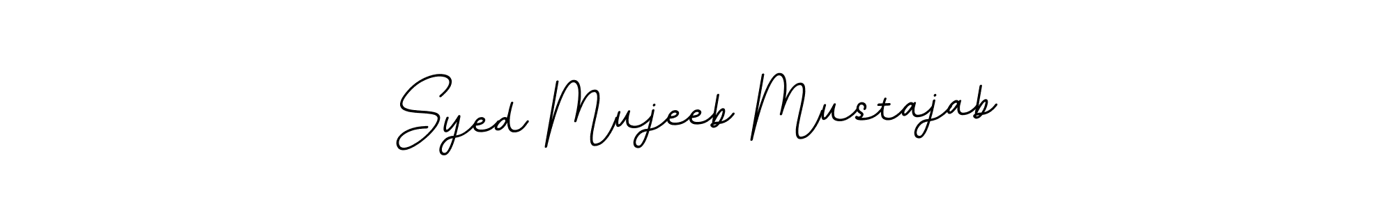 Syed Mujeeb Mustajab stylish signature style. Best Handwritten Sign (BallpointsItalic-DORy9) for my name. Handwritten Signature Collection Ideas for my name Syed Mujeeb Mustajab. Syed Mujeeb Mustajab signature style 11 images and pictures png