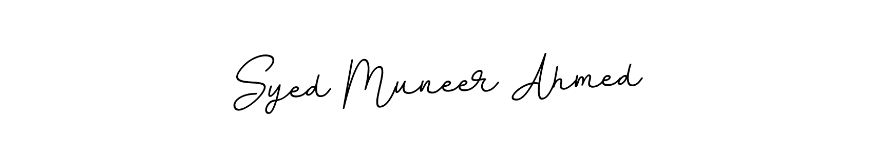 Design your own signature with our free online signature maker. With this signature software, you can create a handwritten (BallpointsItalic-DORy9) signature for name Syed Muneer Ahmed. Syed Muneer Ahmed signature style 11 images and pictures png