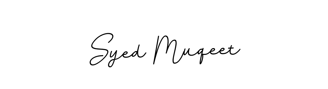 Design your own signature with our free online signature maker. With this signature software, you can create a handwritten (BallpointsItalic-DORy9) signature for name Syed Muqeet. Syed Muqeet signature style 11 images and pictures png