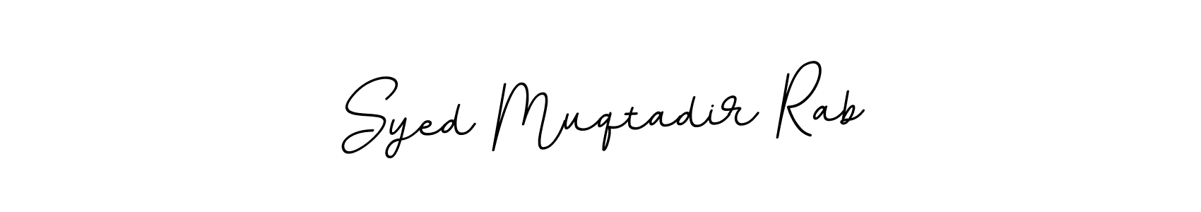 Make a beautiful signature design for name Syed Muqtadir Rab. With this signature (BallpointsItalic-DORy9) style, you can create a handwritten signature for free. Syed Muqtadir Rab signature style 11 images and pictures png