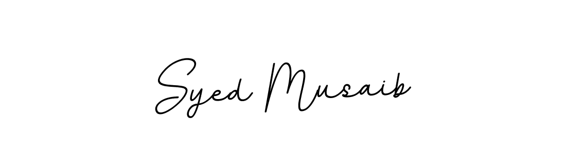 How to make Syed Musaib name signature. Use BallpointsItalic-DORy9 style for creating short signs online. This is the latest handwritten sign. Syed Musaib signature style 11 images and pictures png