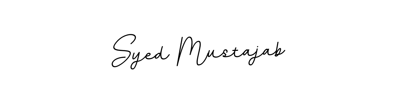 Make a beautiful signature design for name Syed Mustajab. With this signature (BallpointsItalic-DORy9) style, you can create a handwritten signature for free. Syed Mustajab signature style 11 images and pictures png
