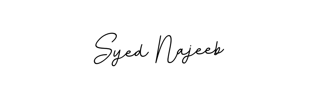 Design your own signature with our free online signature maker. With this signature software, you can create a handwritten (BallpointsItalic-DORy9) signature for name Syed Najeeb. Syed Najeeb signature style 11 images and pictures png