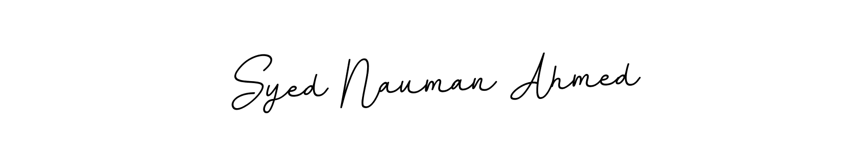 The best way (BallpointsItalic-DORy9) to make a short signature is to pick only two or three words in your name. The name Syed Nauman Ahmed include a total of six letters. For converting this name. Syed Nauman Ahmed signature style 11 images and pictures png