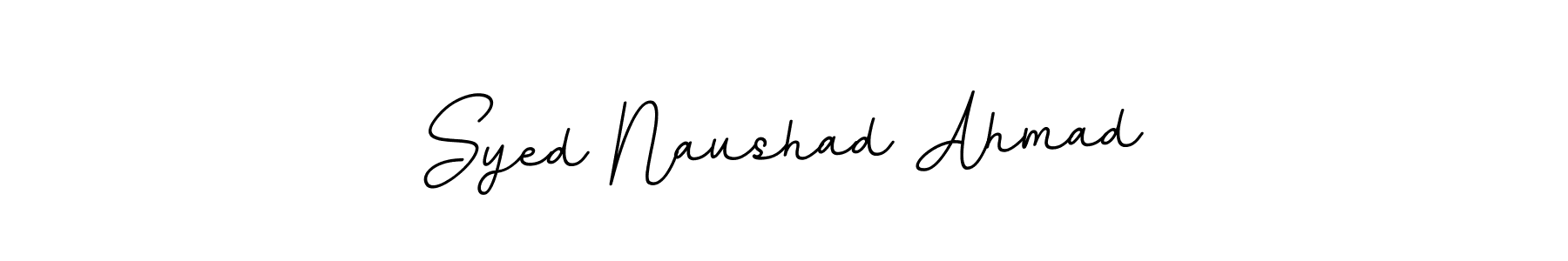 How to make Syed Naushad Ahmad name signature. Use BallpointsItalic-DORy9 style for creating short signs online. This is the latest handwritten sign. Syed Naushad Ahmad signature style 11 images and pictures png