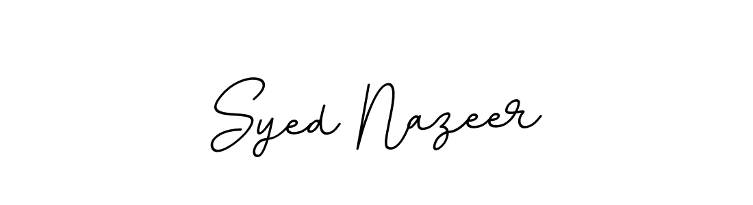 How to make Syed Nazeer name signature. Use BallpointsItalic-DORy9 style for creating short signs online. This is the latest handwritten sign. Syed Nazeer signature style 11 images and pictures png