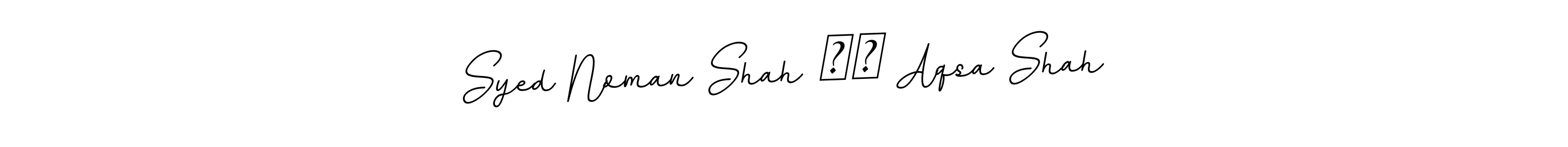 Also we have Syed Noman Shah ♥️ Aqsa Shah name is the best signature style. Create professional handwritten signature collection using BallpointsItalic-DORy9 autograph style. Syed Noman Shah ♥️ Aqsa Shah signature style 11 images and pictures png