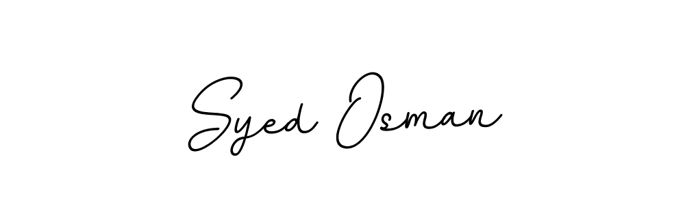How to make Syed Osman name signature. Use BallpointsItalic-DORy9 style for creating short signs online. This is the latest handwritten sign. Syed Osman signature style 11 images and pictures png