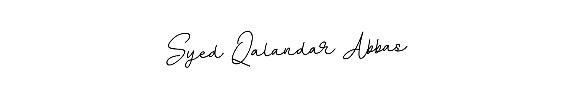 Make a beautiful signature design for name Syed Qalandar Abbas. Use this online signature maker to create a handwritten signature for free. Syed Qalandar Abbas signature style 11 images and pictures png